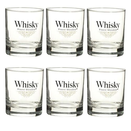 Lot De 6 Verres À Whisky "Blend" 30cl Transparent