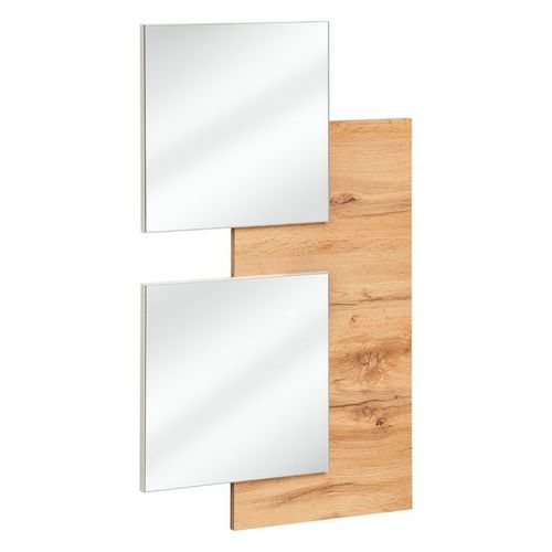 Paris Prix - Panneau Mural & 2 Miroirs "easy" 100cm Naturel