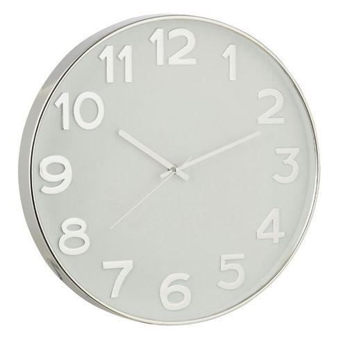 Horloge Murale Design "Gahy" 40cm Argent