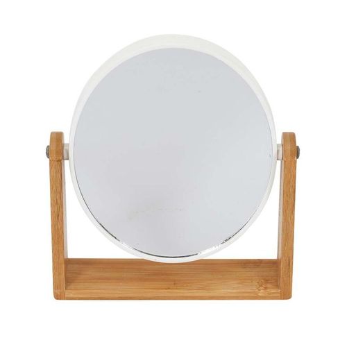 Miroir en Bambou "Double Face" 21cm Naturel