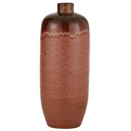 Paris Prix - Vase Design En Céramique "aline" 90cm Rouge