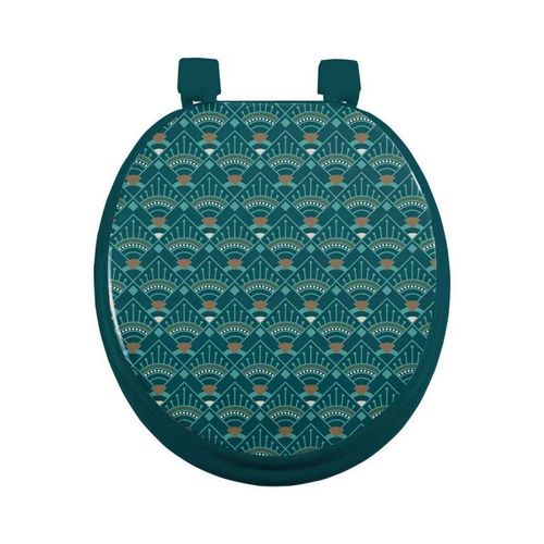 Abattant WC Imprimé "Imperia" 47cm Vert