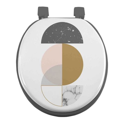 Abattant WC Imprimé "Geomarbre" 47cm Multicolore
