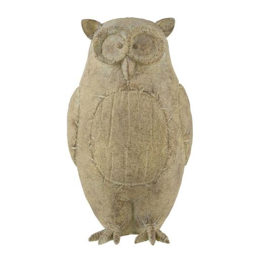 Paris Prix - Statuette Déco "hibou" 35cm Marron Clair