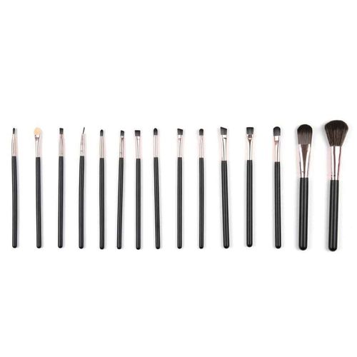Paris Prix - Trousse à Maquillage "15 Pinceaux" 23cm Noir