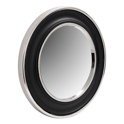 Miroir Mural Design "Eleganca" 45cm Argent & Noir