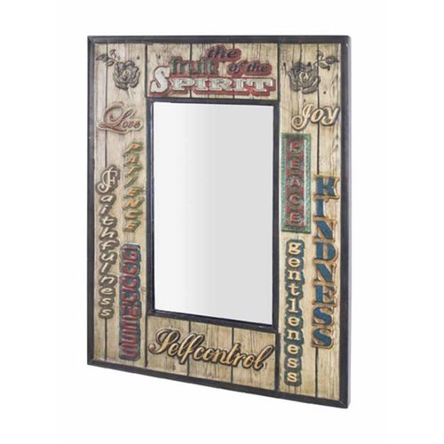 Paris Prix - Miroir Mural Vintage "loanne" 70cm Naturel
