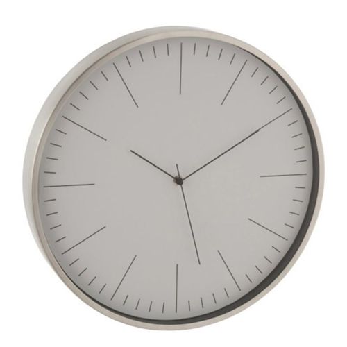 Paris Prix - Horloge Murale Design Ronde "gerbert" 41cm Gris