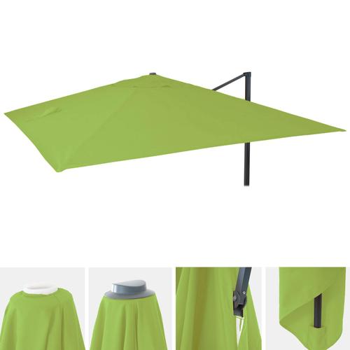 Housse De Rechange Pour Parasol De Luxe Hwc-A96, Housse De Parasol De Rechange, 3x4m (Ø5m) Polyester 3,5kg   Vert Clair