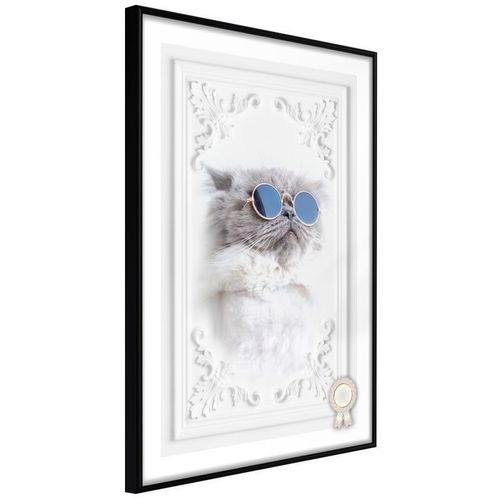 Paris Prix - Affiche Murale Encadrée "Like A Boss" 20 X 30 Cm Noir