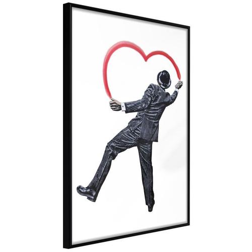 Paris Prix - Affiche Murale Encadrée "Vandal Heart" 40 X 60 Cm Noir