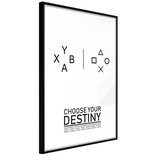 Paris Prix - Affiche Murale Encadrée "Which Team Are You On" 20 X 30 Cm Noir