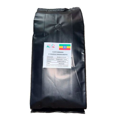 Café En Grains D'origine Éthiopienne Yirgacheffe, 1 Kg