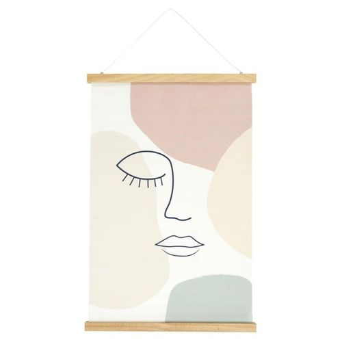 Paris Prix - Décoration Murale "kakemono" 40x60cm Beige