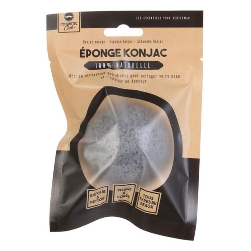 Paris Prix - éponge Konjac "nettoyage" 6cm Noir