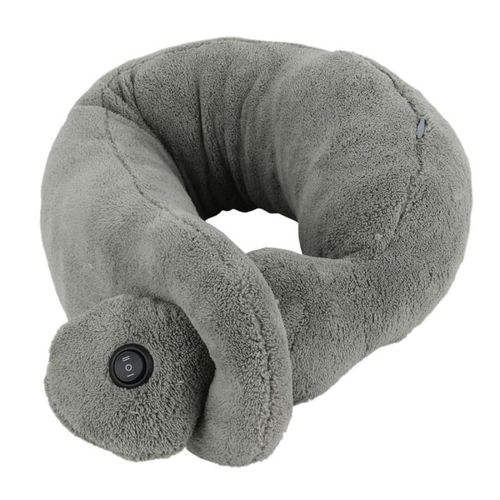 Paris Prix - Coussin Vibrant "tour De Cou" 85cm Gris