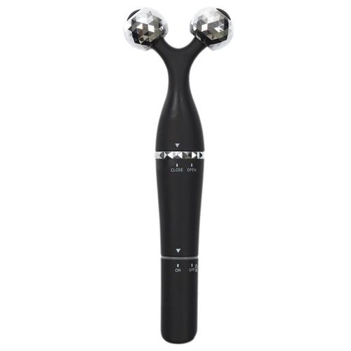 Paris Prix - Mini Masseur Pour Visage "3 En 1" 12cm Noir