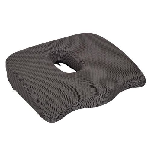 Paris Prix - Coussin De Posture "spécial Coccyx" 42cm Gris