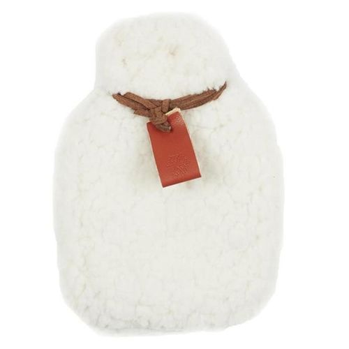 Paris Prix - Chaufferette Réutilisable "sherpa" 12cm Blanc