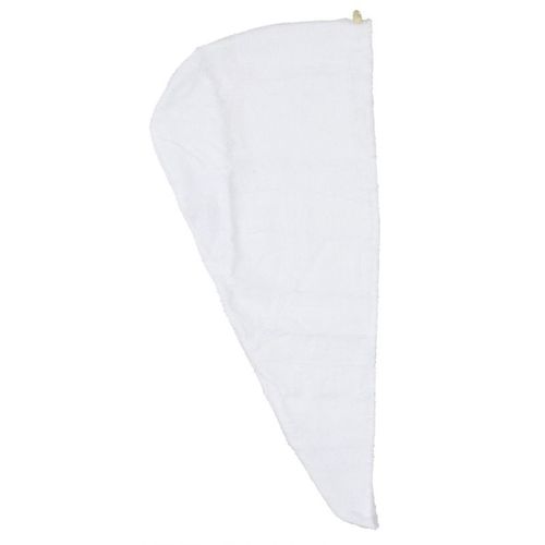 Paris Prix - Serviette Pour Cheveux "bambou" 22x52cm Blanc