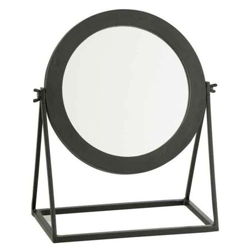 Paris Prix - Miroir Sur Pied En Métal "adriano" 34cm Noir