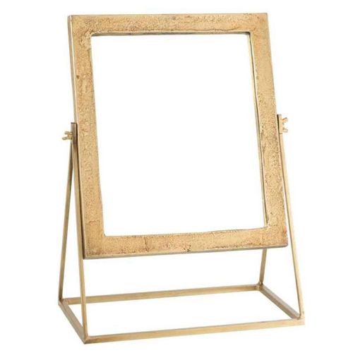 Paris Prix - Miroir Sur Pied En Métal "adriano" 46cm Or