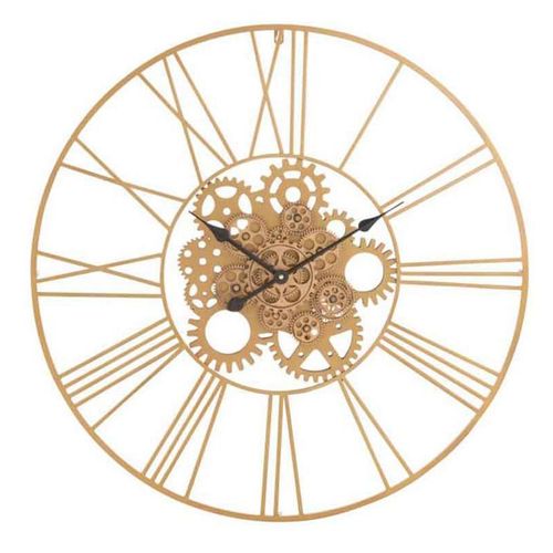 Paris Prix - Horloge Murale Design "pietro" 80cm Or