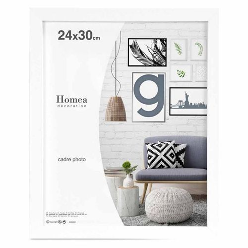 Paris Prix - Cadre Photo Déco "loft" 24x30cm Blanc