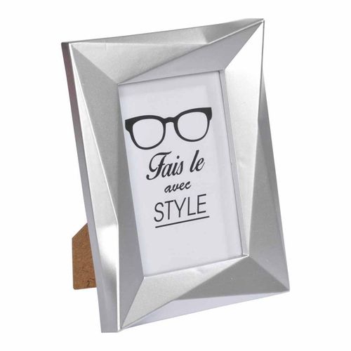 Paris Prix - Cadre Photo Déco "origami Frame" 20x25cm Argent