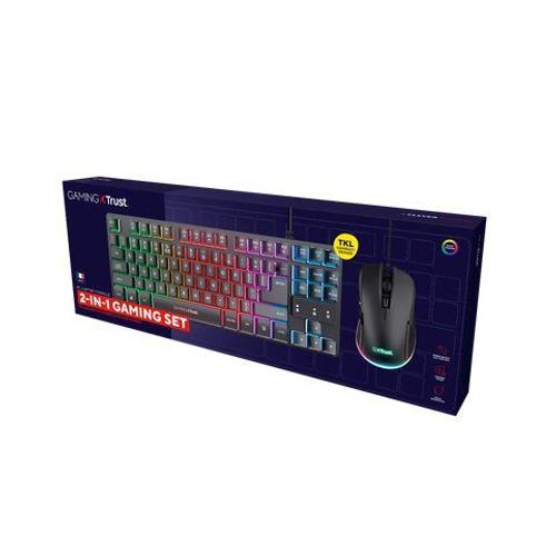 Trust Pack Gaming Clavier Thado + Souris Filaire Ybar