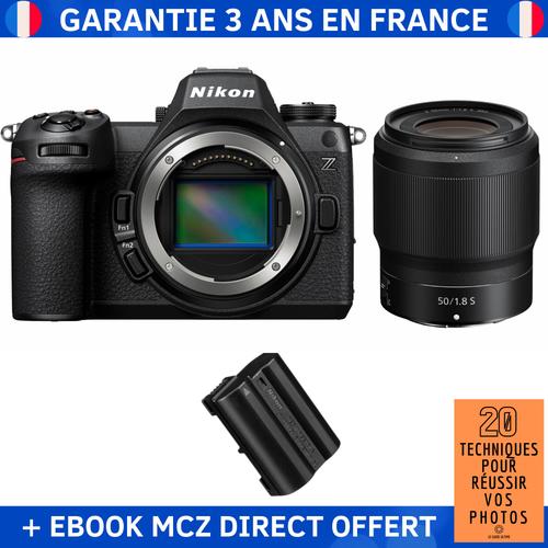 Nikon Z6 III + Z 50mm f/1.8 S + 1 Nikon EN-EL15c + Ebook '20 Techniques pour Réussir vos Photos' - Appareil Photo Hybride Nikon