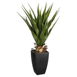 Plante Artificielle 110cm en pot Faux arbre palmier Aréca avec pot pour  décoration intérieur ou extérieur, Vert - Costway