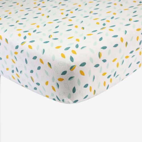 Drap-Housse En Coton 70 X 140 Cm Kolala Et Sa Tribu Feuilles
