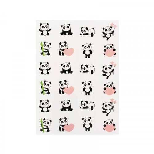Gommettes Pandas De 2 À 3,5 Cm 48 Pièces