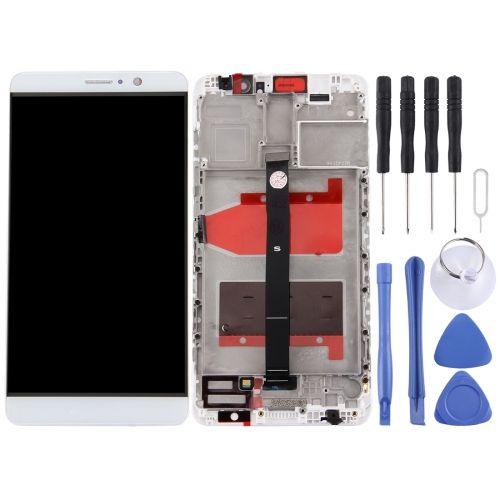 Écran Lcd Oem Pour Assemblage Complet De Numériseur Huawei Mate 9 Avec Cadre - Blanc