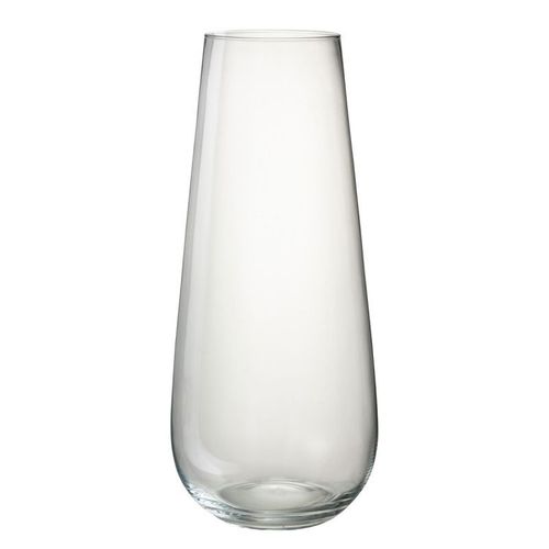 Vase Design en Verre "Lyna" 60cm Transparent