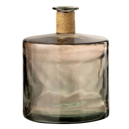 Vase Design en Verre "Safari" 45cm Marron