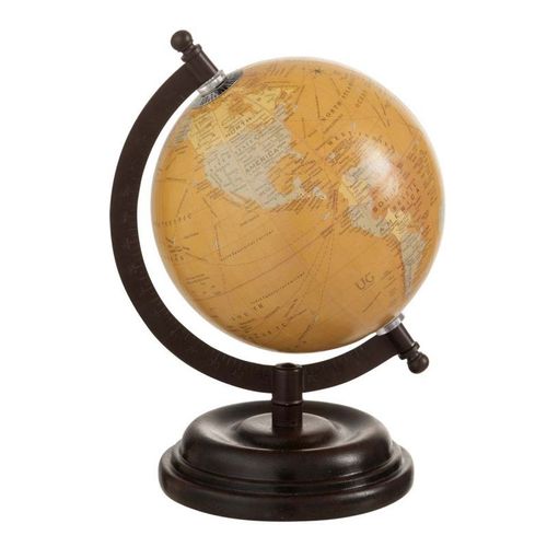 Globe Terrestre sur Pied Bois "Iconic" 22cm Naturel