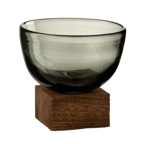 Vase Rond Design "Socle" 12cm Marron