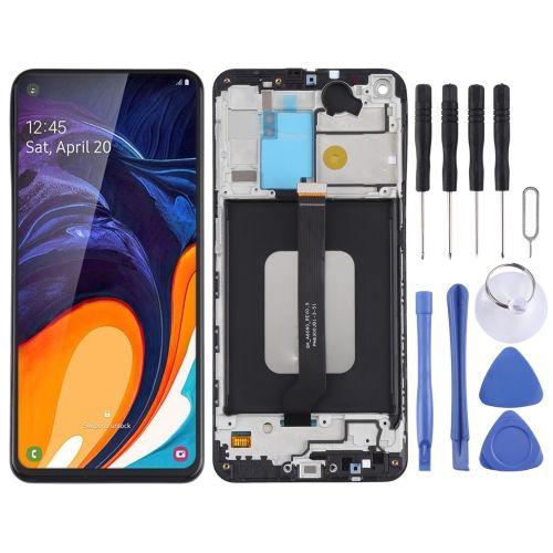 Écran Lcd Pour Samsung Galaxy A60 Sm-A606 Assemblage Complet Du Numériseur Avec Cadre