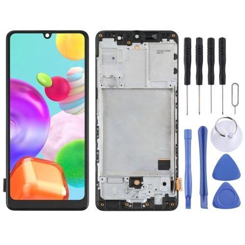 Écran Lcd Tft Pour Samsung Galaxy A41 Sm-A415 Assemblage Complet Du Numériseur Avec Cadre