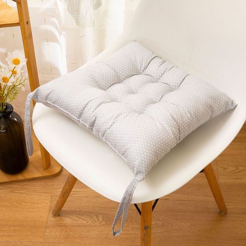Coussins De Siège De Chaise Plus Épais 35x35cm, Coussins Carrés Ronds En Cotons, Rembourrage Doux, Siège De Chaise De Patio Pour La Maison Et Le Bureau