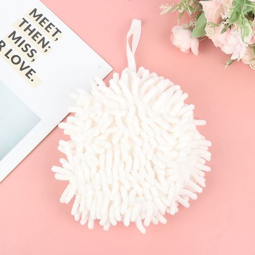 Serviette À Main Suspendue, Accessoires De Cuisine Et Salle De Bains, Serviette Douce En Peluche Suspendue, Serviette À Séchage Rapide Pour Les Mains Sèches, Lingettes Boule 1 Pièce