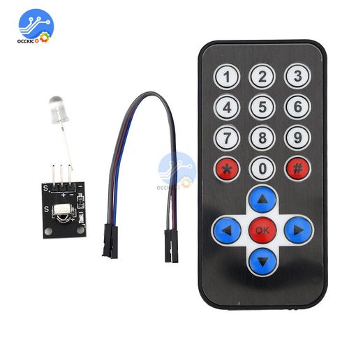 1set Infrarouge Ir Télécommande Sans Fil Module Émetteur Récepteur Kit De Bricolage Hx1838 Pour Arduino Framboise Pi