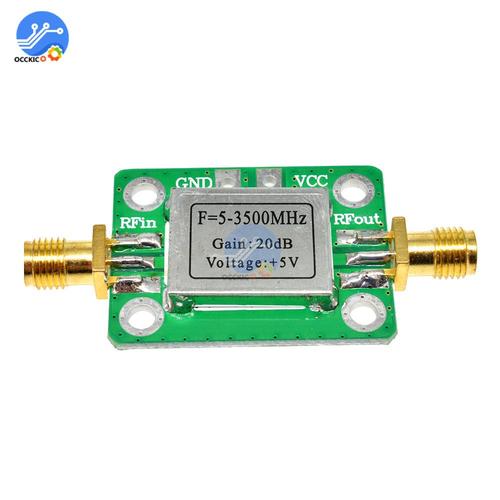 amplificateur de Signal RF 5-3500MHz, Module à haut Gain, large bande 20db, faible bruit avec blindage