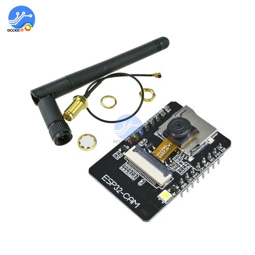 Carte De Développement Wifi Ov2640, Module De Caméra Bluetooth, Carte De Développement Avec Antenne Sma Sans Fil Esp32-Cam G Nrf24l01 2db Gain + Pa Cc2500, 2.4
