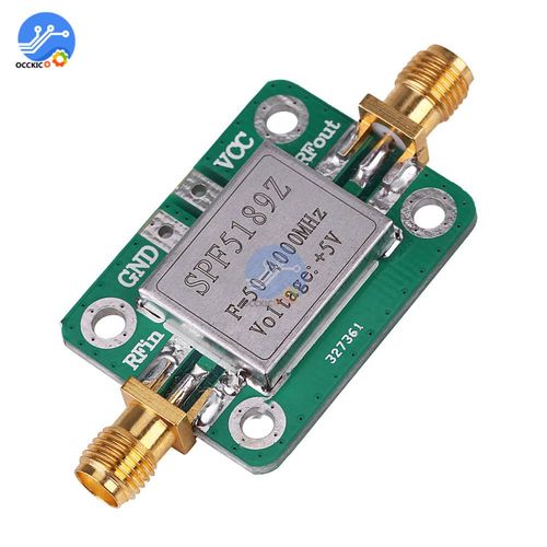 Panneau de blindage pour Arduino SPF5189, Module récepteur de Signal amplificateur à faible bruit RF LNA 50-4000MHz NF = 0,6 db inm