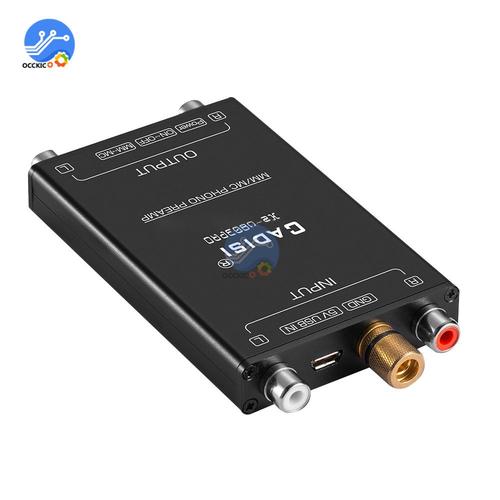 Préamplificateur Audio stéréo pour plateaux tournants, HiFi Ultra Compact MM MC Phono, Mini phonographe