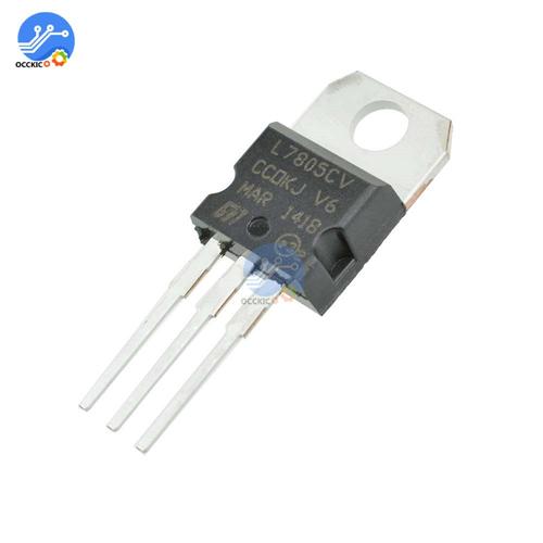 Régulateur De Tension Lm7805 L7805 7805 À-220 Ic, 5 Pièces