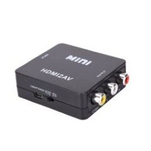 Adaptateur HDMI vers RCA AV/CVBS HD 1080P, Mini boîtier de conversion vidéo HDMI2AV pour PC/PS3/magnétoscope/DVD, nouveau